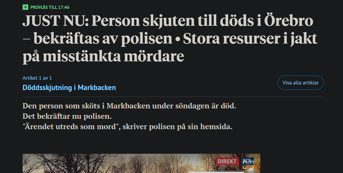 Mord i bekanta trakter
